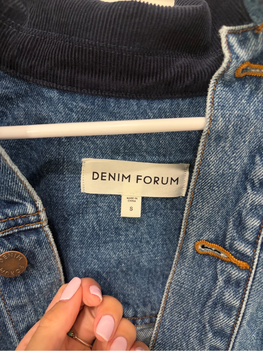 Aritzia Blue Denim Jean Jacket - Picture 3 of 4